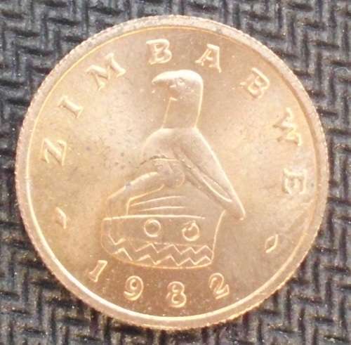 Coin - Zimbabwe 1 Cent 1982 - VF - Rare