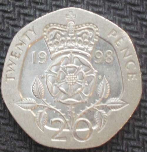 Coin - UK - 20p - 1998 - fine
