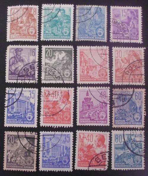Stamp - East Germany - DDR - x 16 - Used