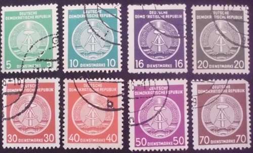 Stamp - East Germany - DDR - x 8 - used