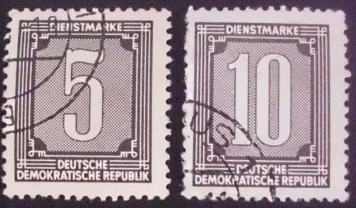Stamp - East Germany - DDR - x 2 - used
