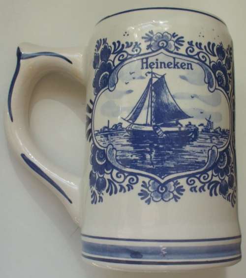 Beer Mug - Heineken - Genuine Delft - rare