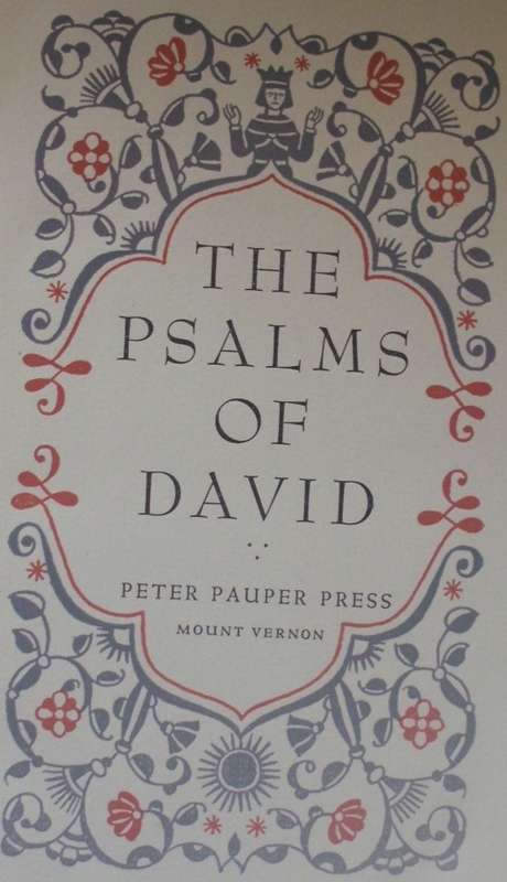 Bible/Book - The Psalms Of David - KJV - Undated