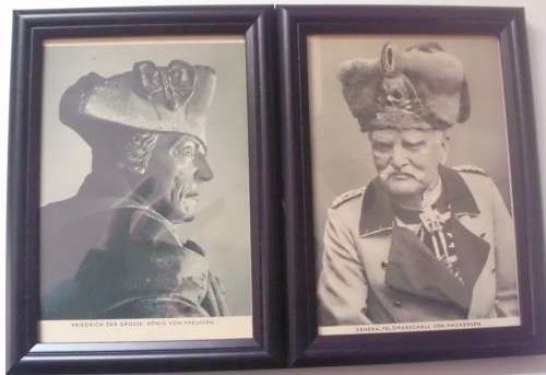 Postcards x 2 - Germany - Unused - Framed - Vintage