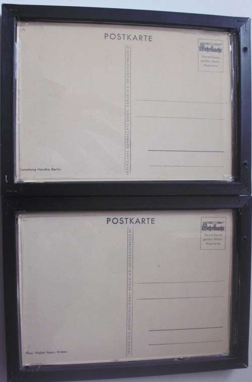 Postcards x 2 - Germany - Unused - Framed - Vintage