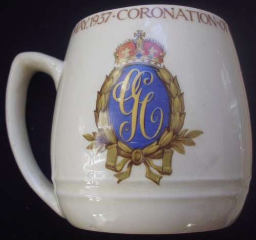 Coffee Cup - King George/Queen Elizabeth - Coronation 1937 B