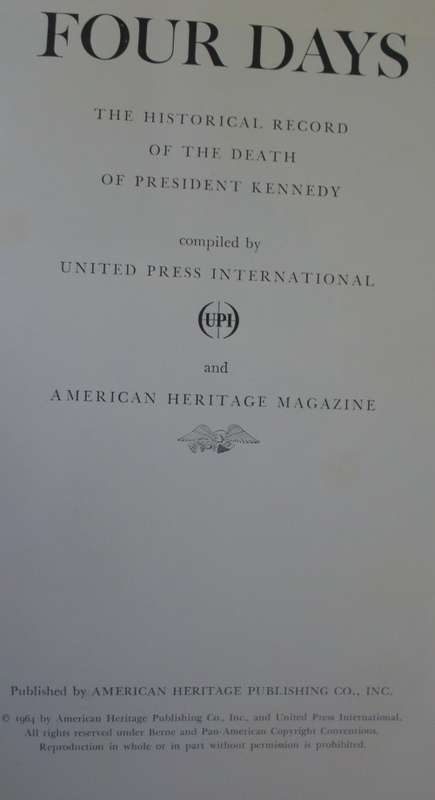 Book - Four Days - J.F.Kennedy - Asassination