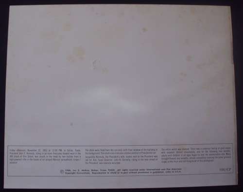 Photocard - JF Kennedy Assasination - Collectors Card - 1964