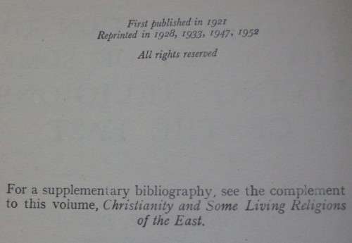 Bible/Book - Some Living Religions From the East - 1952