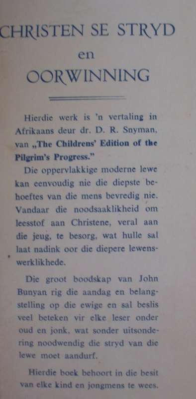 Bible/Book - Christen Se Stryd En Oorwinning - 1950s