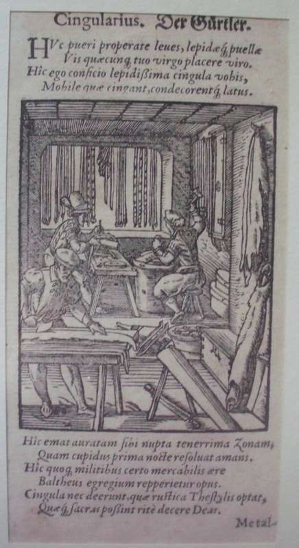 Print - Cingularlius - Woodcut - Antique