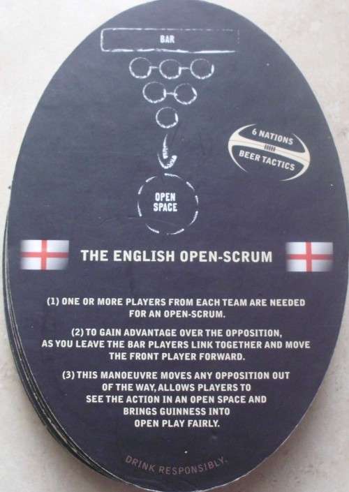 Coasters - Guinness -  Rugby