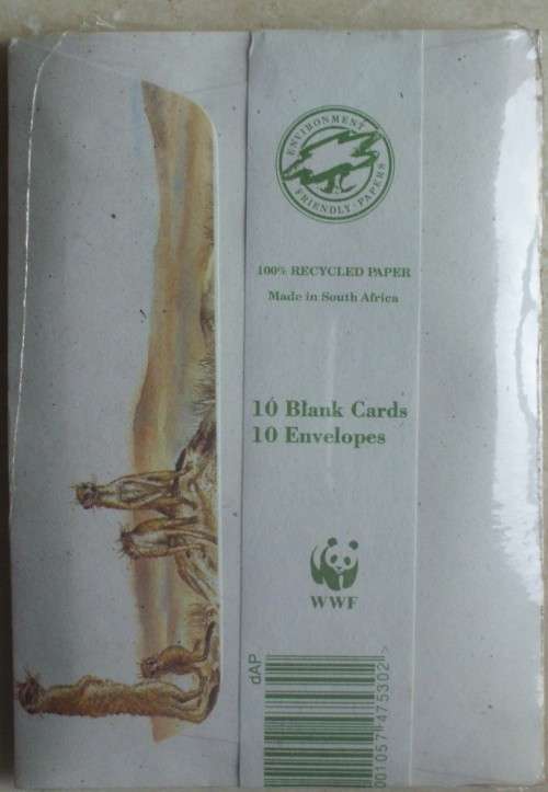 Cards - blank x 10 - WWF