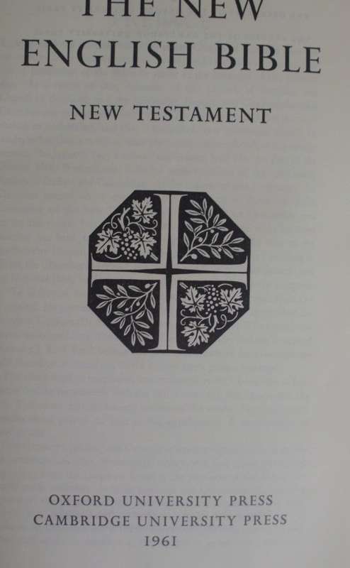 Bible - The New English Bible - 1961 - leather