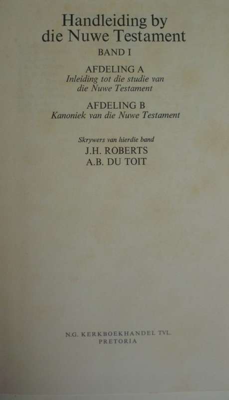 Bible - Handleiding By Die Nuwe Testament