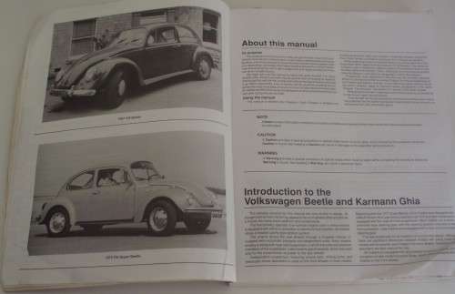 Book - Car Manual - Beetle/Karmann Ghia