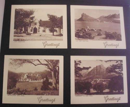 Xmas Cards - Cape - Vintage x 5