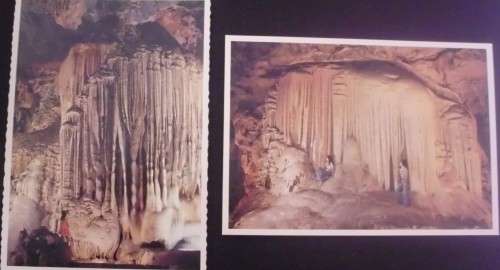 Postcard x 2 - Kango Caves - Vintage - Unused