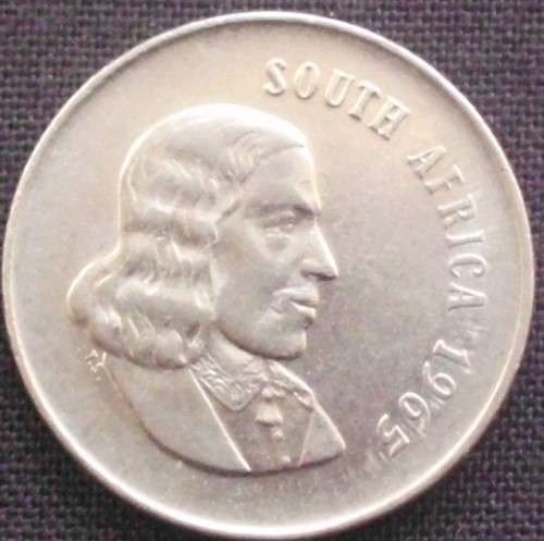 Coin RSA - 20 Cent 1965 - English - AU