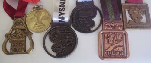 Medals - Cycling x 6 + Ribbons