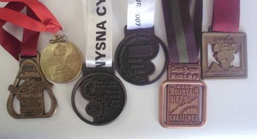 Medals - Cycling x 6 + Ribbons