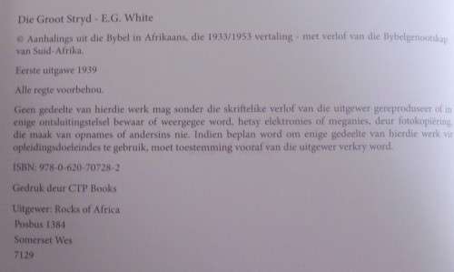 Bible - Die Groot Stryd