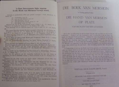 Bible - Die Boek Van Mormon - 1979