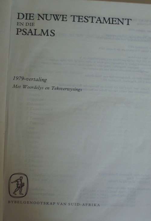 Bible - Die Nuwe Testament En Psalms - A