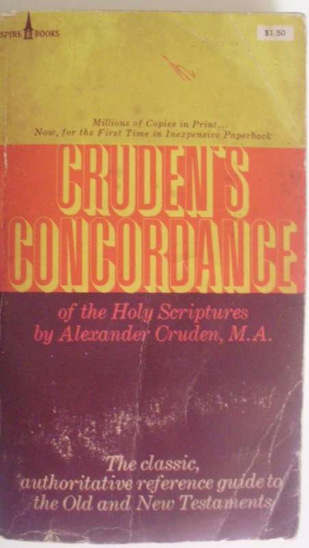 Bible - Crudens Concordance - S/C - 1974