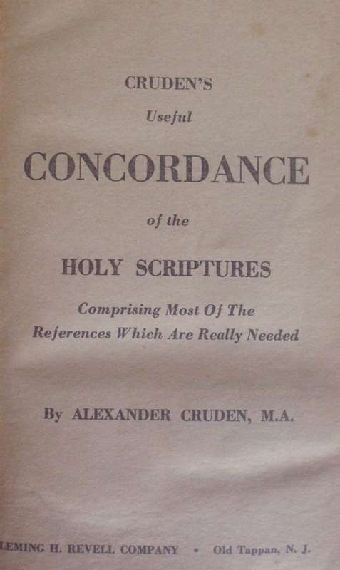 Bible - Crudens Concordance - S/C - 1974