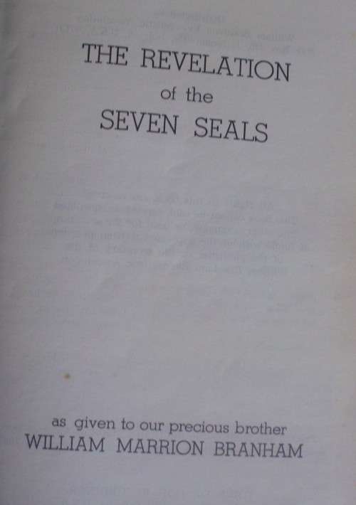 Bible - A Man Sent From God/The Revelation Of The Seven Seals - William Branham