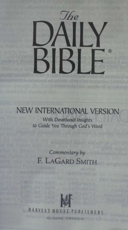 Bible - The Daily Bible - NIV - 1984