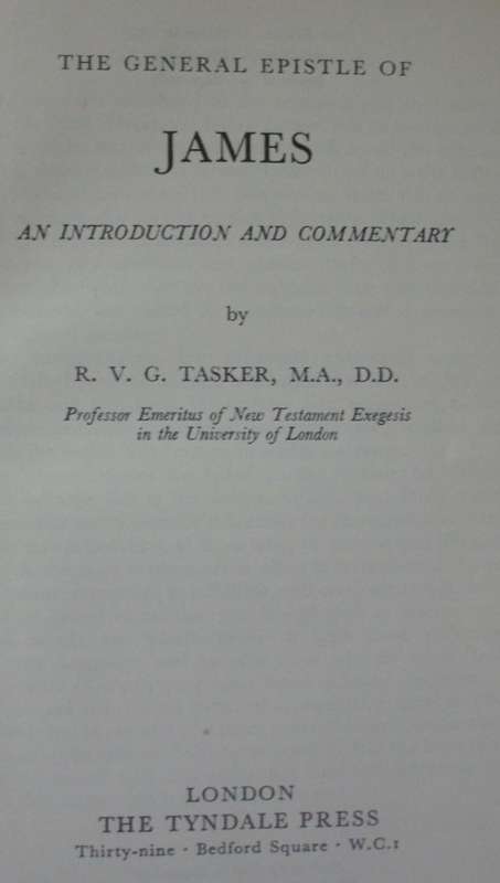 Bible/Book - The General Epistle Of James -  1963