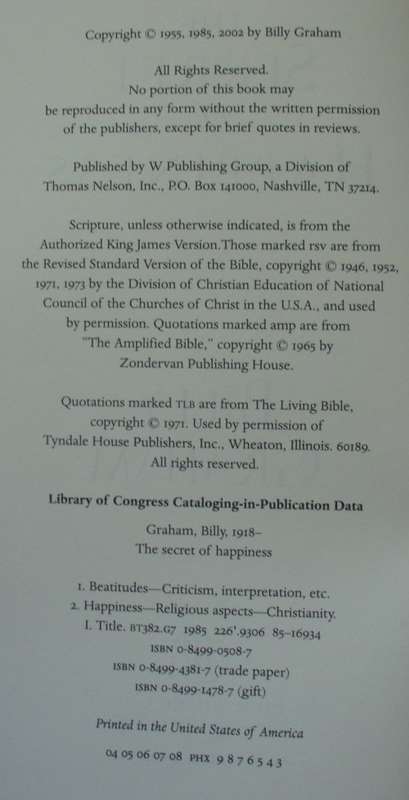 Bible/Book - The Enduring Classics Of Billy Graham - 2002