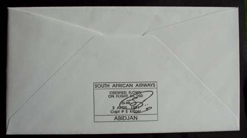FDC SAA JHB-Abidjan First Flight signed