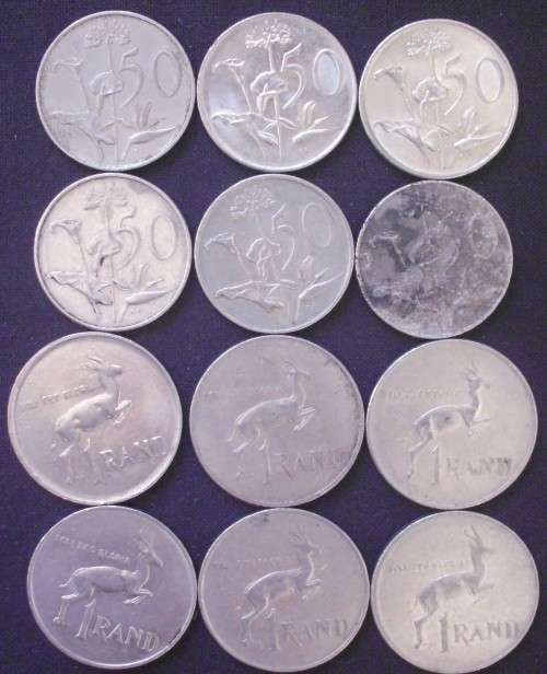 Coin - RSA - R1 + 50c - Mixed Lot - A
