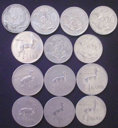 Coin - RSA - R1 + 50c - Mixed Lot - B