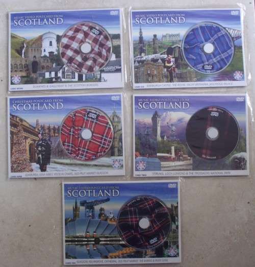Postcards/DVD - Scotland - x 5 - Unused
