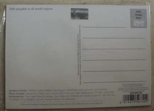 Postcards/DVD - Scotland - x 5 - Unused