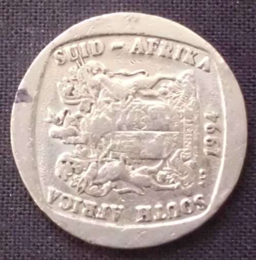Coin - R5 RSA -  1994 - Error B - Rotated Die [90 degrees]