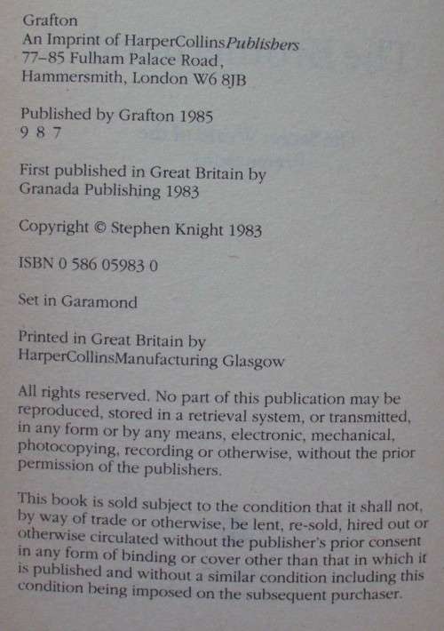 Bible/Book - The Brotherhood - Stephen Knight - [Freemasons]