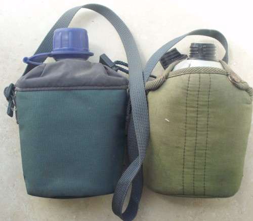 Waterbottles x 2 - Army Type