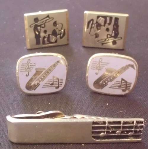 Cufflinks Sets + Tie Clip - Musical