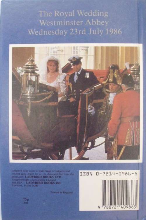 Book - Royal Wedding - Sarah + Andrew - 1986 - Invitation - Mint