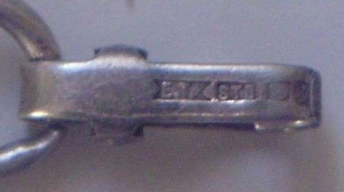 Arm Bracelet - E.Tiessen/E.T.+ - STG - Sterling Silver + St.Christopher
