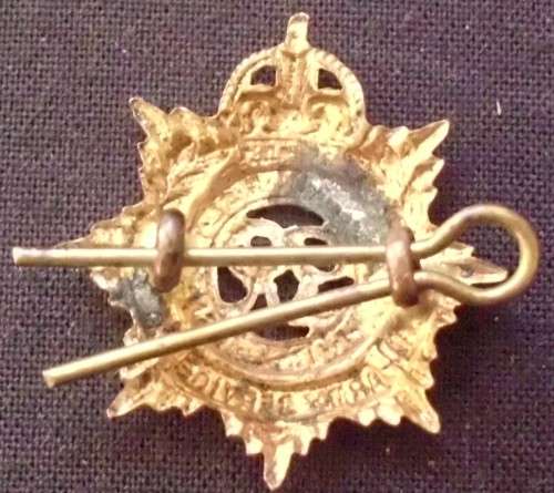 Beret Badge - Royal Army Corps - WW2 - Brass