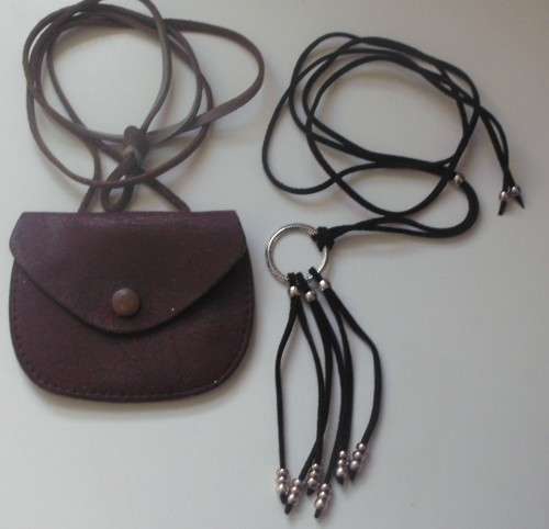 Leather Purse + Necktie