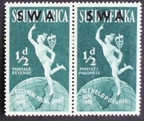 Stamp - RSA blocks 3 SWA overprint 1949