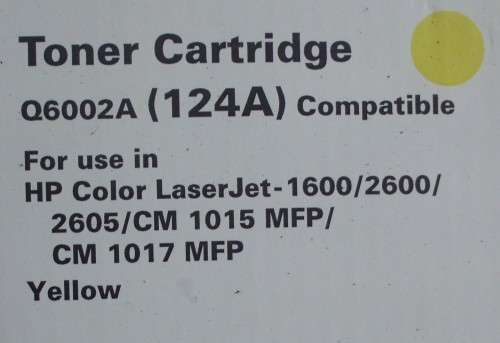 HP Toner 124A - Yellow - Compatible - Unused
