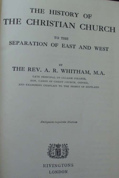 Bible/Book - The History Of The Christian Church - 1963